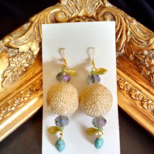 💥BLUEBERRIES - Soft Burlarp Lady Bug Hook Earrings